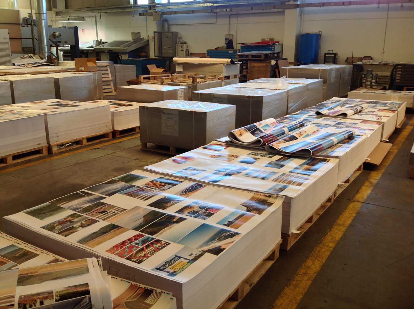 Pages of Book on the printing floor