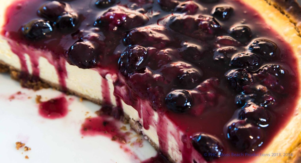 Lemon Cheesecake with Cherry Sauce (from Book)